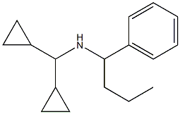 (dicyclopropylmethyl)(1-phenylbutyl)amine 结构式