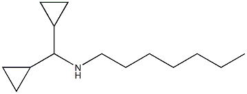 (dicyclopropylmethyl)(heptyl)amine 结构式