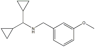 (dicyclopropylmethyl)[(3-methoxyphenyl)methyl]amine 结构式