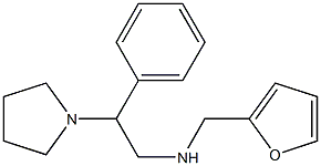 (furan-2-ylmethyl)[2-phenyl-2-(pyrrolidin-1-yl)ethyl]amine 结构式