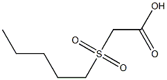 (pentylsulfonyl)acetic acid 结构式