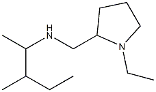 [(1-ethylpyrrolidin-2-yl)methyl](3-methylpentan-2-yl)amine 结构式