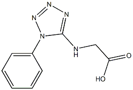 [(1-phenyl-1H-tetrazol-5-yl)amino]acetic acid 结构式