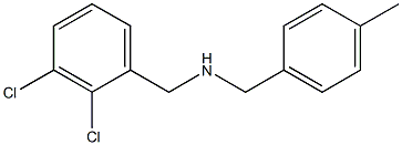 [(2,3-dichlorophenyl)methyl][(4-methylphenyl)methyl]amine 结构式