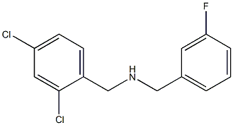 [(2,4-dichlorophenyl)methyl][(3-fluorophenyl)methyl]amine 结构式