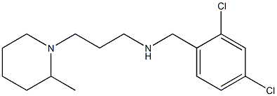 [(2,4-dichlorophenyl)methyl][3-(2-methylpiperidin-1-yl)propyl]amine 结构式