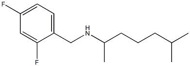 [(2,4-difluorophenyl)methyl](6-methylheptan-2-yl)amine 结构式