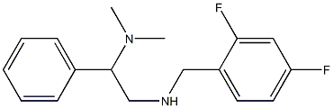 [(2,4-difluorophenyl)methyl][2-(dimethylamino)-2-phenylethyl]amine 结构式