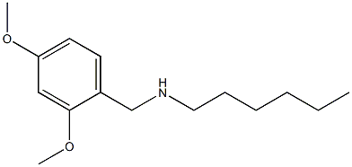 [(2,4-dimethoxyphenyl)methyl](hexyl)amine 结构式