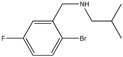 [(2-bromo-5-fluorophenyl)methyl](2-methylpropyl)amine 结构式