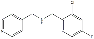 [(2-chloro-4-fluorophenyl)methyl](pyridin-4-ylmethyl)amine 结构式