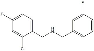 [(2-chloro-4-fluorophenyl)methyl][(3-fluorophenyl)methyl]amine 结构式