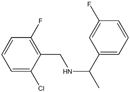 [(2-chloro-6-fluorophenyl)methyl][1-(3-fluorophenyl)ethyl]amine 结构式