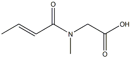 [(2E)-but-2-enoyl(methyl)amino]acetic acid 结构式