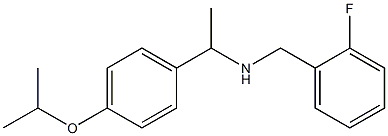 [(2-fluorophenyl)methyl]({1-[4-(propan-2-yloxy)phenyl]ethyl})amine 结构式