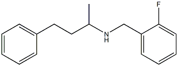 [(2-fluorophenyl)methyl](4-phenylbutan-2-yl)amine 结构式