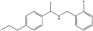 [(2-fluorophenyl)methyl][1-(4-propylphenyl)ethyl]amine 结构式