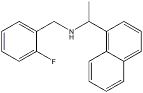 [(2-fluorophenyl)methyl][1-(naphthalen-1-yl)ethyl]amine 结构式