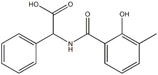 [(2-hydroxy-3-methylbenzoyl)amino](phenyl)acetic acid 结构式