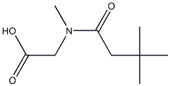 [(3,3-dimethylbutanoyl)(methyl)amino]acetic acid 结构式