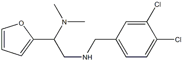 [(3,4-dichlorophenyl)methyl][2-(dimethylamino)-2-(furan-2-yl)ethyl]amine 结构式