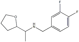 [(3,4-difluorophenyl)methyl][1-(oxolan-2-yl)ethyl]amine 结构式