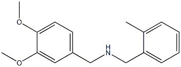 [(3,4-dimethoxyphenyl)methyl][(2-methylphenyl)methyl]amine 结构式