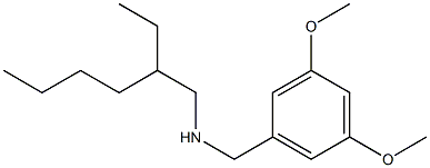 [(3,5-dimethoxyphenyl)methyl](2-ethylhexyl)amine 结构式