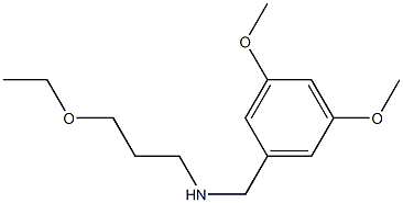 [(3,5-dimethoxyphenyl)methyl](3-ethoxypropyl)amine 结构式