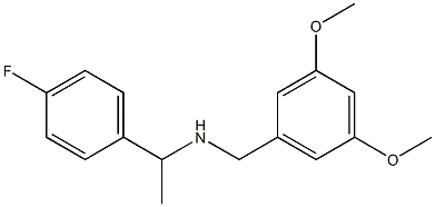 [(3,5-dimethoxyphenyl)methyl][1-(4-fluorophenyl)ethyl]amine 结构式