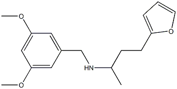 [(3,5-dimethoxyphenyl)methyl][4-(furan-2-yl)butan-2-yl]amine 结构式