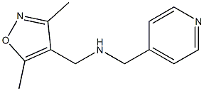 [(3,5-dimethyl-1,2-oxazol-4-yl)methyl](pyridin-4-ylmethyl)amine 结构式