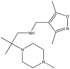 [(3,5-dimethyl-1,2-oxazol-4-yl)methyl][2-methyl-2-(4-methylpiperazin-1-yl)propyl]amine 结构式