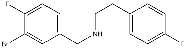 [(3-bromo-4-fluorophenyl)methyl][2-(4-fluorophenyl)ethyl]amine 结构式