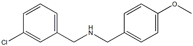 [(3-chlorophenyl)methyl][(4-methoxyphenyl)methyl]amine 结构式