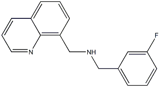 [(3-fluorophenyl)methyl](quinolin-8-ylmethyl)amine 结构式