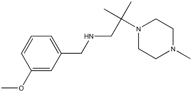 [(3-methoxyphenyl)methyl][2-methyl-2-(4-methylpiperazin-1-yl)propyl]amine 结构式