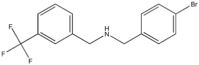 [(4-bromophenyl)methyl]({[3-(trifluoromethyl)phenyl]methyl})amine 结构式