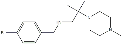 [(4-bromophenyl)methyl][2-methyl-2-(4-methylpiperazin-1-yl)propyl]amine 结构式