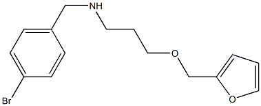 [(4-bromophenyl)methyl][3-(furan-2-ylmethoxy)propyl]amine 结构式