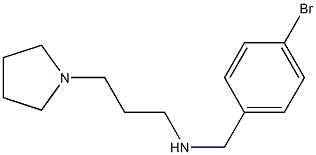 [(4-bromophenyl)methyl][3-(pyrrolidin-1-yl)propyl]amine 结构式