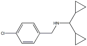 [(4-chlorophenyl)methyl](dicyclopropylmethyl)amine 结构式