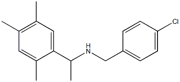 [(4-chlorophenyl)methyl][1-(2,4,5-trimethylphenyl)ethyl]amine 结构式