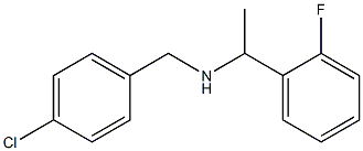 [(4-chlorophenyl)methyl][1-(2-fluorophenyl)ethyl]amine 结构式