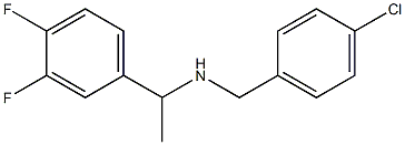 [(4-chlorophenyl)methyl][1-(3,4-difluorophenyl)ethyl]amine 结构式