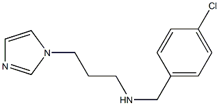 [(4-chlorophenyl)methyl][3-(1H-imidazol-1-yl)propyl]amine 结构式