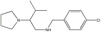 [(4-chlorophenyl)methyl][3-methyl-2-(pyrrolidin-1-yl)butyl]amine 结构式