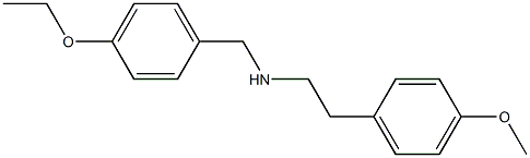 [(4-ethoxyphenyl)methyl][2-(4-methoxyphenyl)ethyl]amine 结构式