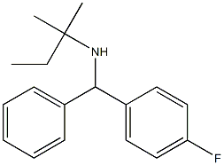 [(4-fluorophenyl)(phenyl)methyl](2-methylbutan-2-yl)amine 结构式