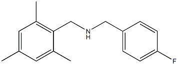 [(4-fluorophenyl)methyl][(2,4,6-trimethylphenyl)methyl]amine 结构式